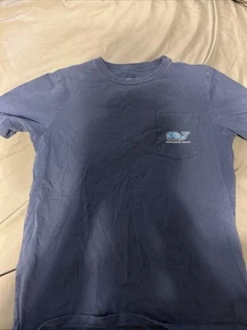 Blue Vineyard Vines Long Sleeve Shirt 100% Cotton - Kids Large - Used - Picture 1 of 3