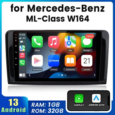 JUNSUN Car Multimedia Player Carplay Screen 32G For Mercedes Benz W164 GL320 ML350 X164
