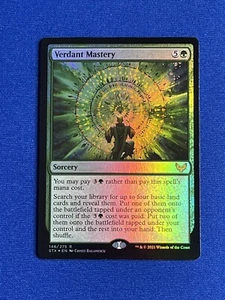 1 MTG Magic The Gathering Strixhaven - Verdant Mastery Foil - Picture 1 of 1