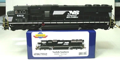 ATHEARN GENESIS HO SCALE SD60M "TRI-CLOPS" LOCOMOTIVE (DCC READY) NS G75512 - Image 1 of 3