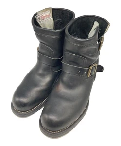 CHIPPEWA Boots 27872 Engineer Boots Leather Black Size US 7E - Picture 1 of 9
