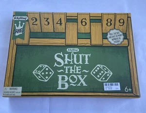 Schylling Shut the Box Game, Dice Board Game for Math Skills, Wooden Box - Picture 1 of 3