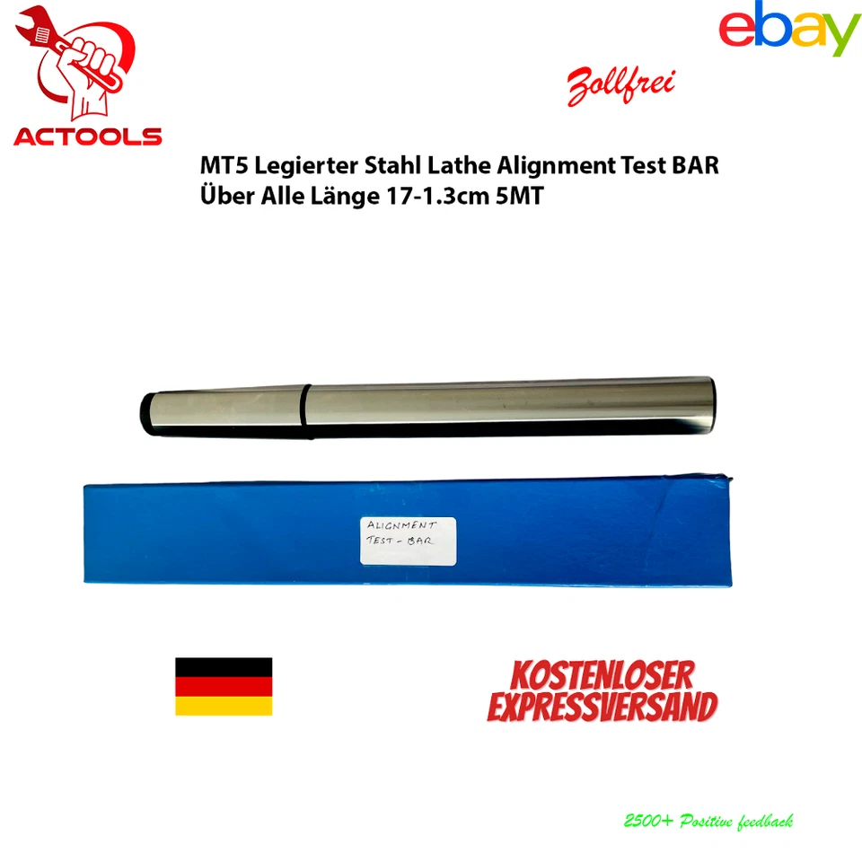 5MT Legierter Stahl Drehbank Ausrichtung Test Bar Länge MT5 Werkzeug ACTOOLS - Bild 1 von 4