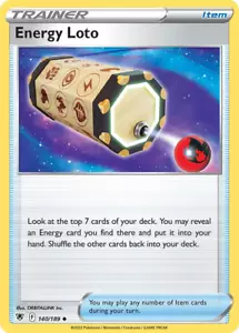 Tarjeta Pokémon Resplandor Astral Poco Común Energy Loto 140/189 - Casi Nueva - Imagen 1 de 2