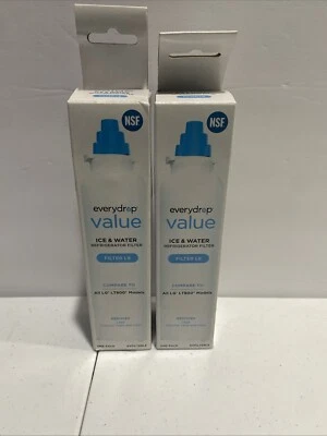 Everydrop Value ICE & WATER Refrigerator FILTER L8 Fits LG LT800 Models (2 PACK) - Image 1 of 4