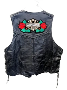 Harley Davidson Leather Vest MADE BY INTERSTATE USA XXL - Bild 1 von 2