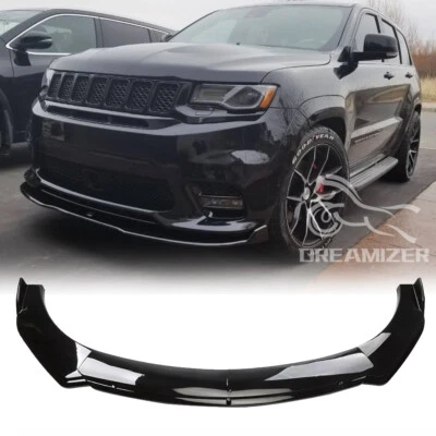 For Jeep Grand Cherokee SRT Front Bumper Splitter Lip Spoiler Body Kit Black - image 1 of 4