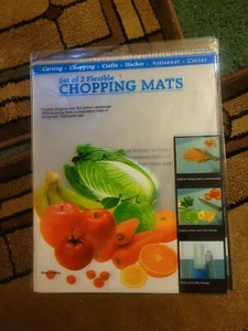 12 X 15 Inches Chopping Mats Flexible Set of 2 Cooking Crafts - Picture 1 of 1