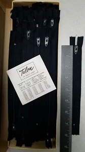 NOS VTG.1974/100-ZIPPERS/"TALON USA"/Zephyr/267-Navy/7in NYLON COIL (Pant/Skirt) - Picture 1 of 7