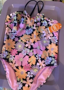 Wonder Nation Fruit Stripes Girls One Piece Swimsuit Multi Size L/G (10-12) Plus - Picture 1 of 1