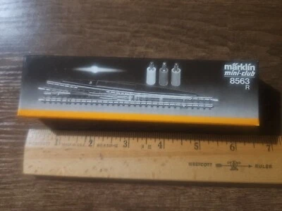 Marklin mini club 8563 4-3/8" 13° Right Electric Turnout - Image 1 of 3