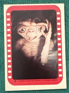 1982 Topps ET the Extra Terrestrial Sticker Puzzle Card #5 👽 Center Piece - Picture 1 of 6