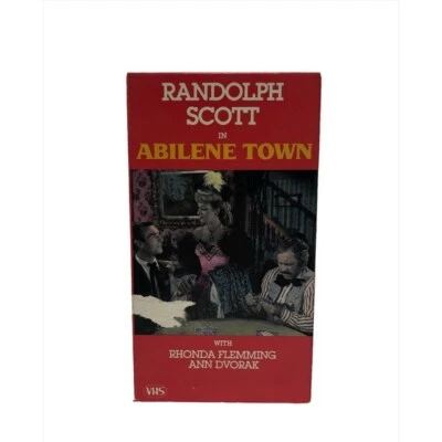 Abilene Town Randolph Scott Rhonda Flemming VHS Good times Video 40s Western '46 - Image 1 of 4
