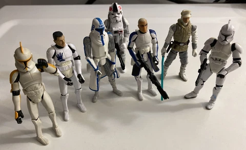 Star Wars Clone Wars Trooper Lot Captain Rex 327th Echo AT AT Driver Cover