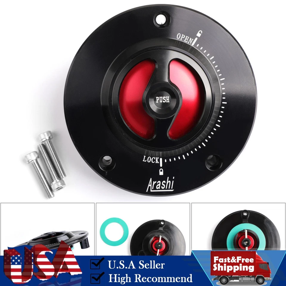 Cubierta de combustible CNC SIN LLAVE tapa del tanque de gasolina RD apta para Suzuki SV 650 1000 S 03-18 Foto 1 de 1