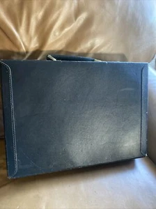 bin Vintage Black Leather PAPWORTH Briefcase / Attache Case Combination - Picture 1 of 18