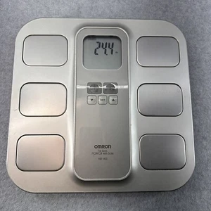 Omron HBF-400 Digital Scale BMI Body Fat Loss Monitor Silver Tested - Picture 1 of 13