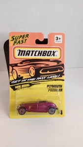 Matchbox 1995 Super Fast Purple Prowler 1:64 Car Get In The Fast Lane - Picture 1 of 6