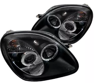 Spyder Projector Headlights - LED Halo - Black 1piece for 1998-2004 Mercedes SLK - Picture 1 of 3