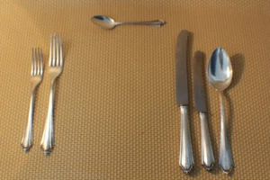 Cubiertos 48 piezas plata 800, 2800g Art Deco Art Deco Art Nouveau *8018 - Imagen 1 de 12