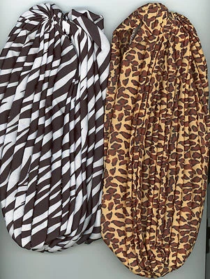 Gorra turbante para mujer o niña se adapta a la mayoría de los estampados de poliéster guepardo o cebra B4-A5 Foto 1 de 3