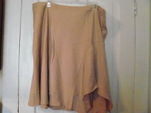 Size 24W Monroe & Main Mauve Pink A-line Skirt with Asymmetrical Hem NWT - Picture 1 of 3