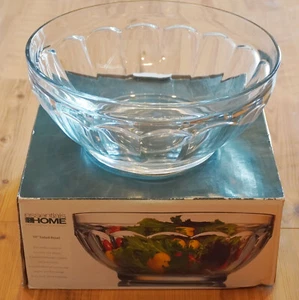 Essentials for the Home Model 3518 10" glass salad bowl, New in box - Picture 1 of 6