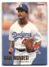 1996 Fleer Los Angeles Dodgers #12 Raul Mondesi    Los Angeles Dodgers  ID:63547