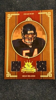 2005 Donruss Throwback Threads Gridiron Kings Brian Urlacher Dual Material /75 - Image 1 of 2