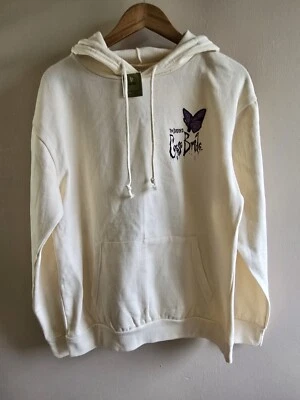 NUEVO CON ETIQUETAS Para mujeres Tim Burton's Corpise Novia Talla L Crema Bolsillos Sudadera con Capucha Foto 1 de 4