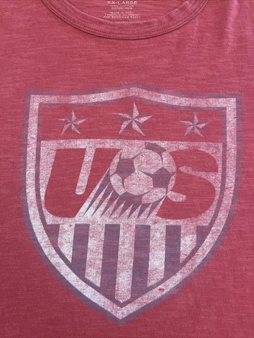 US National Soccer Team Forty Seven Brand T Shirt Size 2XL Red Cover