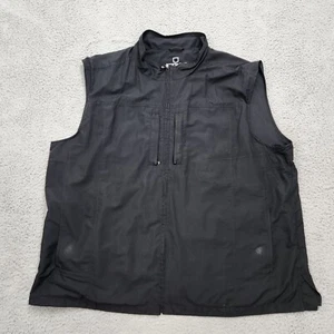 Scottevest Vest Mens XXXL 3XL Black RFID Travel Tec Sleeveless Utility Pockets - Picture 1 of 19