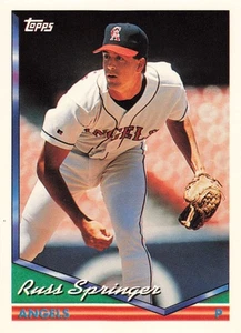 Russ Springer 1994 Topps #113 California Angels Baseball - Picture 1 of 2