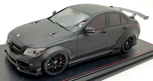 GLM 1/18 Scale GLM188025 Mercedes-Benz C63S AMG Darwin Pro Widebody Matt Black - Picture 1 of 5