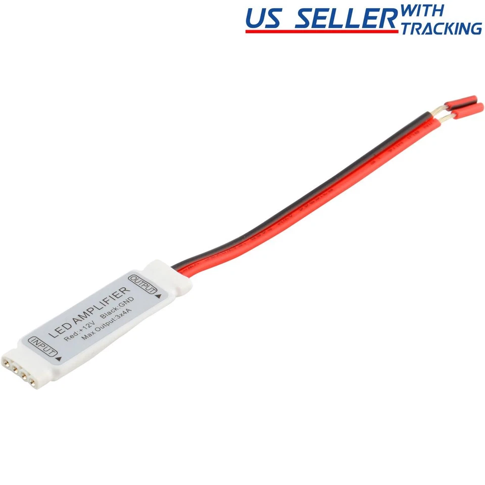 (5-pack) Mini Inline 12V LED Amplifier for RGB Strip Light - Image 1 of 1