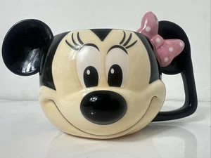 Disney Minnie Mouse 3D Face Classic Ceramic Collectible Retro Mug Cup 350ml - Picture 1 of 15