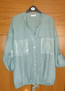 Damen 100% Leinen Top Gr. M/L (B5) - Bild 1 von 5