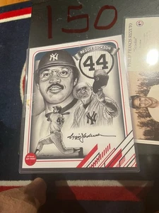 Reggie Jackson Super Rare 1/10 Signed 8x10 Hit Parade Print New York Yankees  - Bild 1 von 1