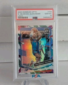 Shai Gilgeous-Alexander 2023-24 Panini Optic Jazz Prizm Case Hit SSP #104 PSA 10 - Picture 1 of 2