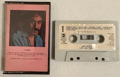 JIM CROCE Cassette Tape LIFE AND TIMES 1973 Rock Folk Rare ABC M 5022-769 - Image 1 of 4