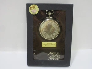 Pocket Mechanical Watch - Perlmuttfb. Taschenuhr+ Kette (HA) OVP GS9929 - Picture 1 of 1