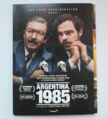 ARGENTINA, 1985 DVD FYC For Your Consideration Screener Amazon Prime Promo 2022 - Image 1 of 3