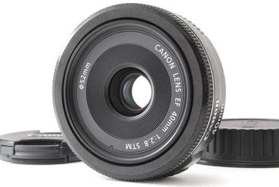 [Near MINT] Canon EF 40mm f2.8 STM Macro Black AF Pancake Lens For EF From JAPAN - Image 1 of 4
