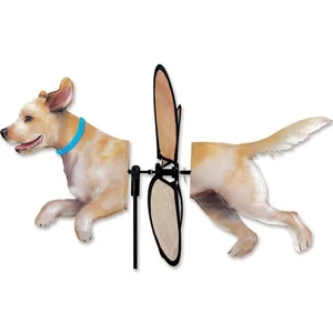Yellow Lab Labrador Retriever Dog Petite Spinner Wind Garden 24976 - Picture 1 of 1