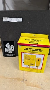 Tower quad (4) outlet box GFCI protected 6' cord 30434052 - Picture 1 of 5