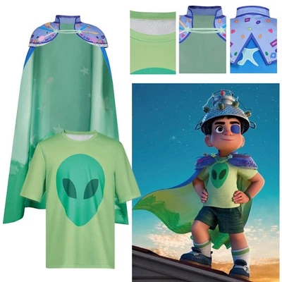 Elio Blue Star Cape Cosplay Costume Adults Halloween Carnival Party Suit - Image 1 of 4