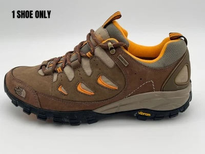 The North Face Mens Size 9 Vibram Sole Hiking Shoe Brown & Orange single left sh - Image 1 of 4