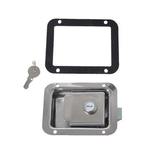 Marine Yacht RV Paddle Latch & Key Aus Edelstahl Für Caravans Tool Box - Picture 1 of 6