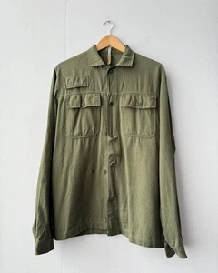 Vintage Repaired Green Herringbone Jacket - M - Picture 1 of 7