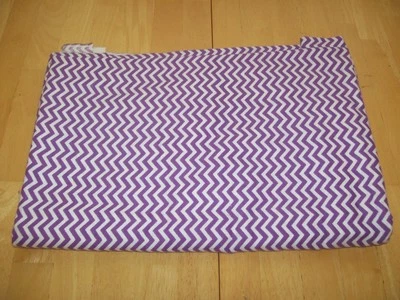New JoAnn Fabrics Purple White Zig Zag Flannel Fabric Material 2 Yards - Image 1 of 4